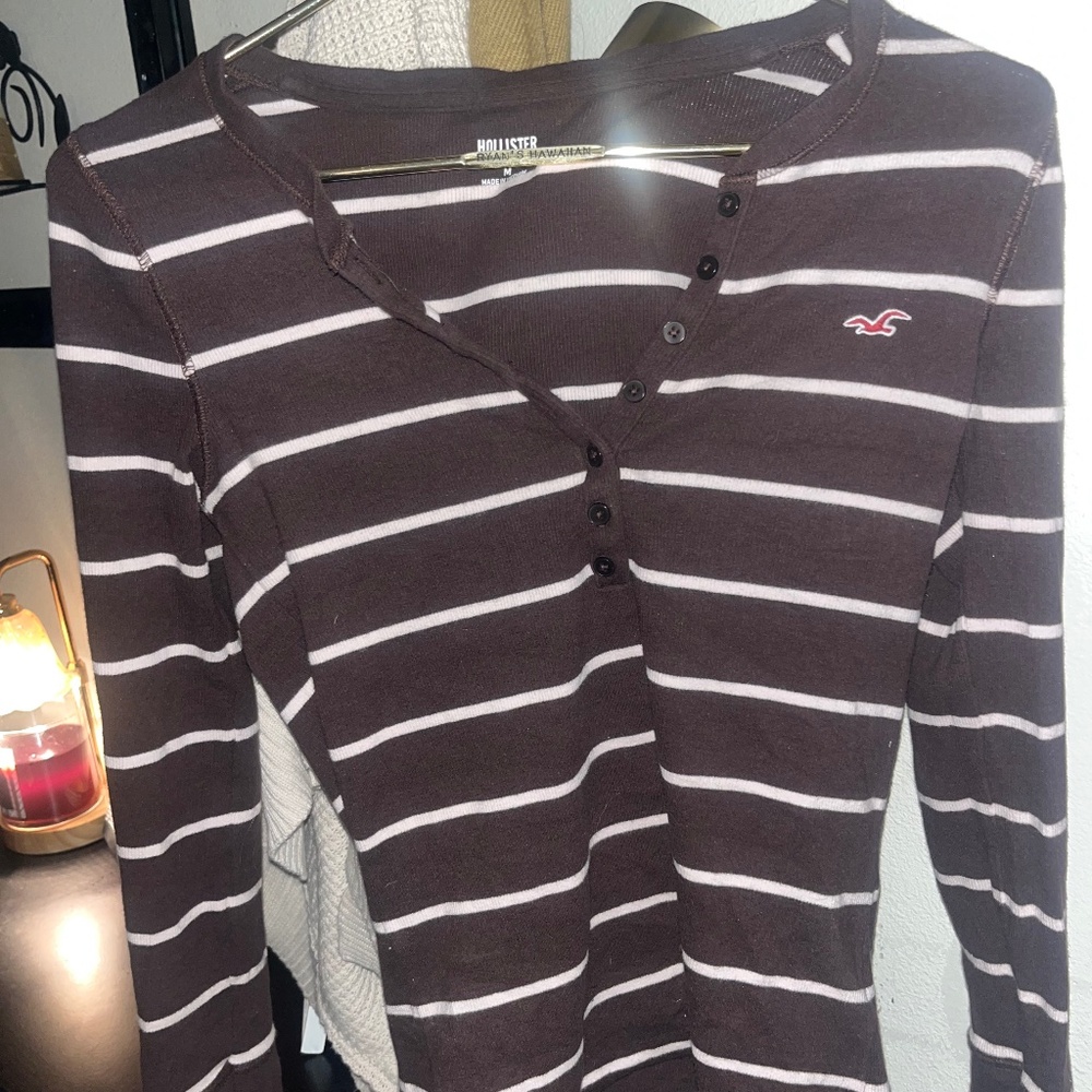 Stripped holister y2k top